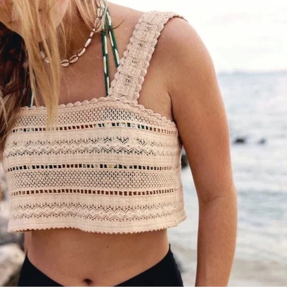 aerie Tops - Aerie - Lace Top Pink